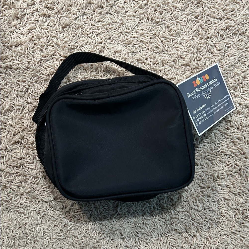 Stylish Black Cooler Bag for Breastmilk